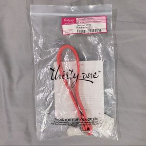 Thirty-One Calypso Coral Pebble Wristlet Strap